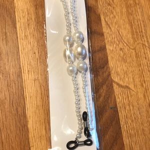 Beaded Eyeglass Cord Pearl Look 26in New